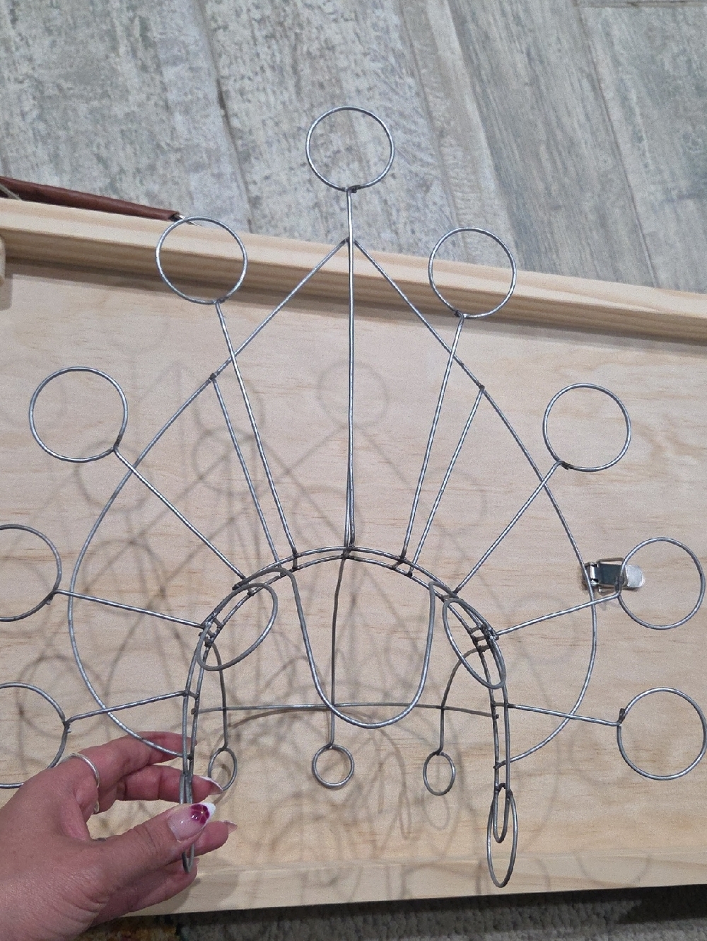 Metal Wire Frame Crown  - Silver